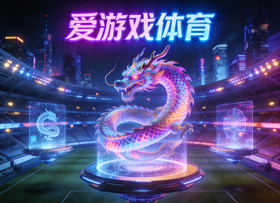 爱游戏体育赛博国潮艺术概念图 - 东方传统龙纹与未来霓虹光效在虚拟体育场中完美融合