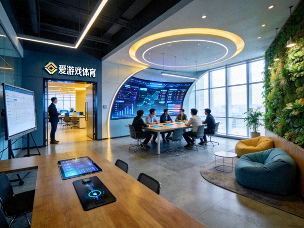 爱游戏体育开放办公区环境 - 充满科技感与轻松氛围的协作空间