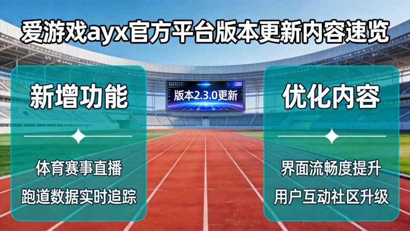 爱游戏ayx官方平台版本更新内容速览 - 体育场馆与跑道场景