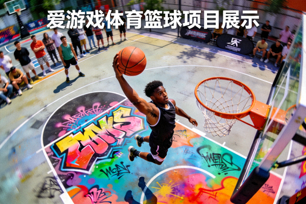 爱游戏体育篮球项目展示 - 街头篮球场上球员跃起投篮